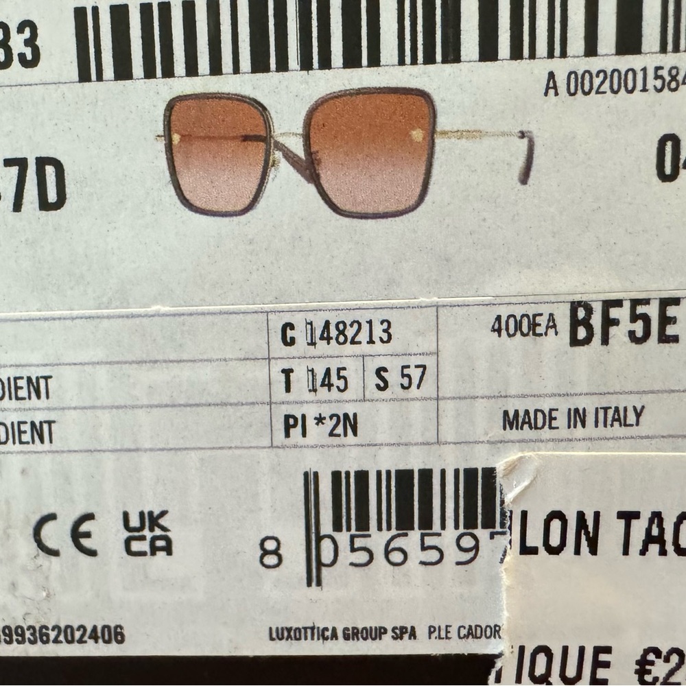 Versace Gold and Brown Sunglasses with Gradient Lenses - Picture 6 of 6